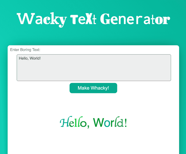wacky main site
