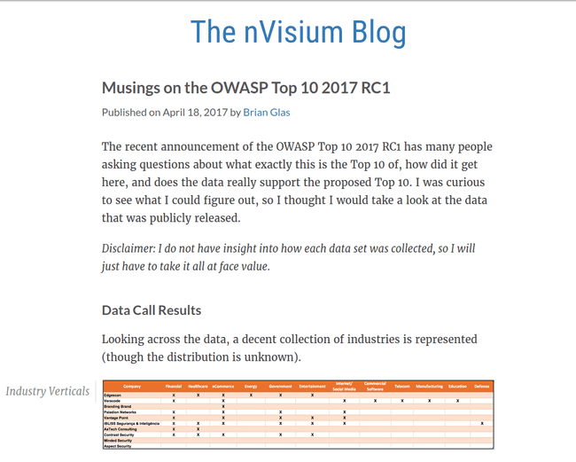 nVisium blog