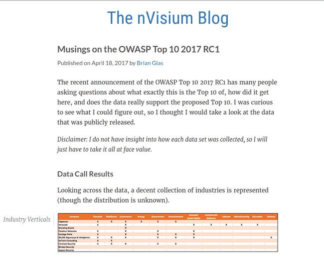 nVisium blog